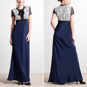 Anthropologie Vessel by Timo silk maxi dress Sz 6